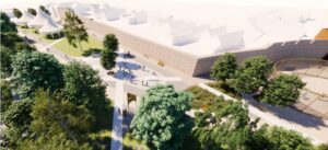 Mestský park pod hradbami - druhá cena HUA HUA Architects