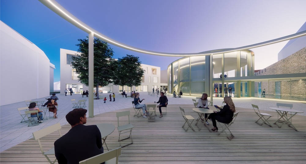 Mestský park pod hradbami - druhá cena HUA HUA Architects