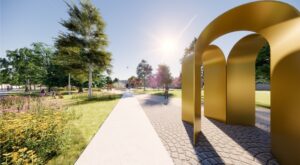 Mestský park pod hradbami - druhá cena HUA HUA Architects