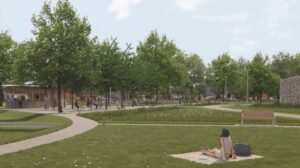 Mestský park pod hradbami Skalica Tretia cena - ateliér Toman
