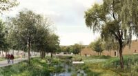 Mestský park pod hradbami Skalica - Víťazný návrh - ateliér Endorfine