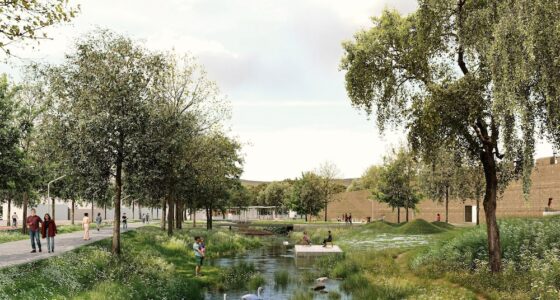 Mestský park pod hradbami Skalica - Víťazný návrh - ateliér Endorfine