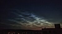 Svietiace oblaky, NLC, noc